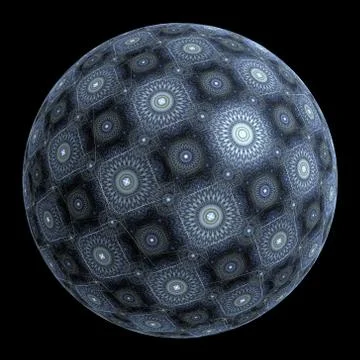 Abstract fractal sphere background Stock-Illustration
