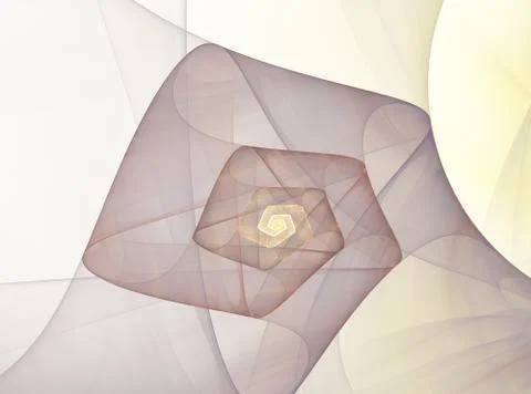 Abstract fractal spiral pattern Stock Illustration