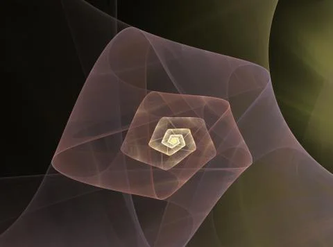 Abstract fractal spiral pattern 스톡 일러스트
