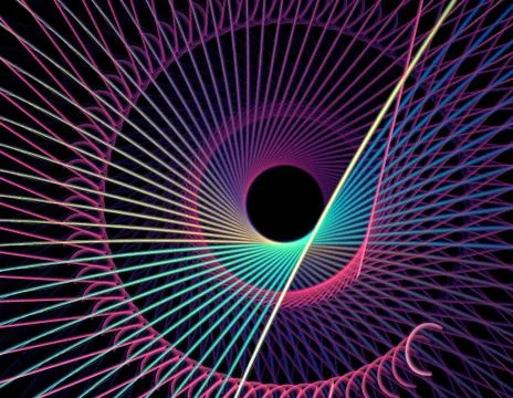 Abstract fractal spiral pattern Stock Illustration