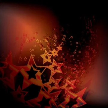 Abstract fractal of stars Stock Illustration