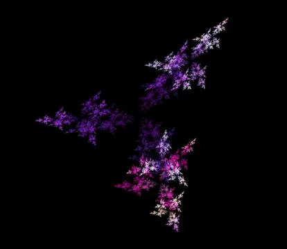 Abstract fractal triangles design Stock Illustration