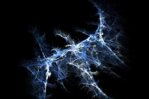 Abstract fractal wallpaper of a computer generated image. Illustrazione stock