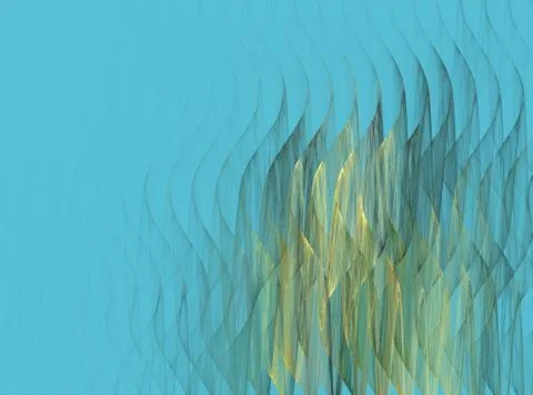 Abstract fractal wave pattern Illustrazione stock