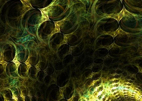 Abstract Fractal Wavy Pattern Background - Fractal Art 스톡 일러스트