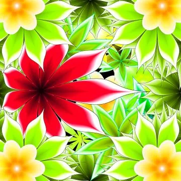 Abstract frame applique flower 스톡 일러스트