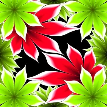 Abstract frame applique flower 스톡 일러스트