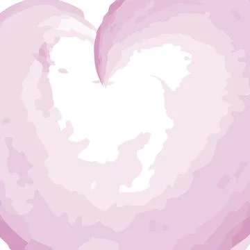Abstract frame, background texture in the shape of heart in trendy lavender Stock Illustration