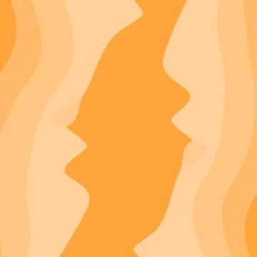 Abstract frame, background texture with top and bottom pattern of wavy lines in 库存插图