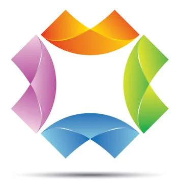 Abstract frame color Stock Illustration