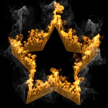 Abstract frame design flames and fire Illustrazione stock