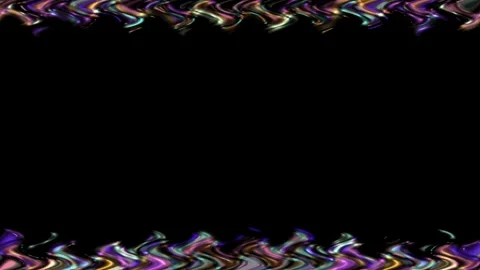 Abstract Frame Design With Wavy Lines And Metallic Colors Stock Footage 284395154