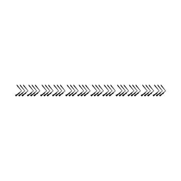 Abstract frame divider border horizontal line vector shape icon for decorat.. Illustrazione stock