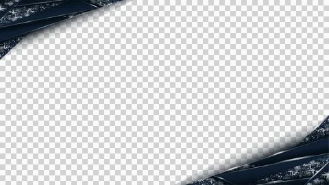 Abstract frame is forming in vector with dark shards, sparkles, transparent Stock Illustration