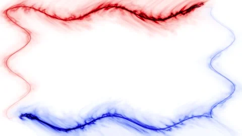 Abstract Frame With Red and Blue Stock Footage 284398096