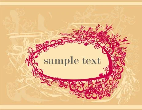 Abstract frame with space for your text Stock Illustration