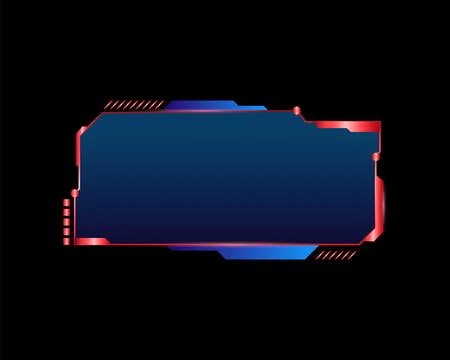 Abstract frame technology future interface hud template Illustrazione stock
