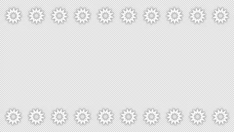 Abstract frame on transparent background, alpha channel, loop Stock Footage 155161942