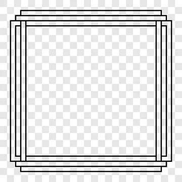 Abstract frame on transparent background. Vector Illustration Stock Illustration