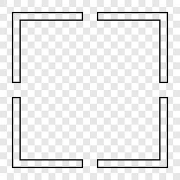 Abstract frame on transparent background. Vector Illustration Stock Illustration