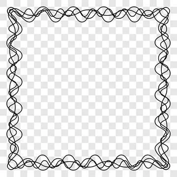 Abstract frame on transparent background. Vector Illustration Stock Illustration