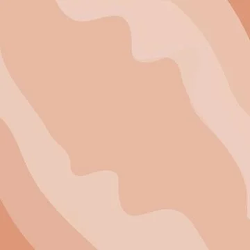 Abstract frame of wavy lines in trendy soft coffee hues with copyspace. Vector Stock Illustration