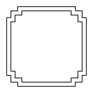 Abstract frame on White background. Vector Illustration Stock Illustration