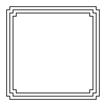 Abstract frame on White background. Vector Illustration Stock Illustration