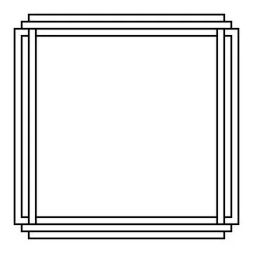 Abstract frame on White background. Vector Illustration Stock Illustration