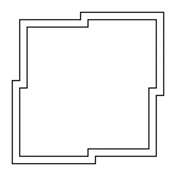 Abstract frame on White background. Vector Illustration Stock Illustration