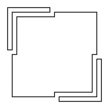 Abstract frame on White background. Vector Illustration Stock Illustration