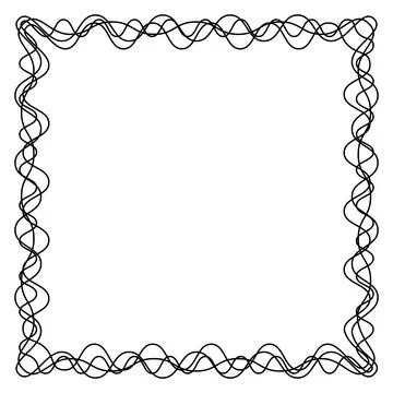 Abstract frame on White background. Vector Illustration Stock Illustration