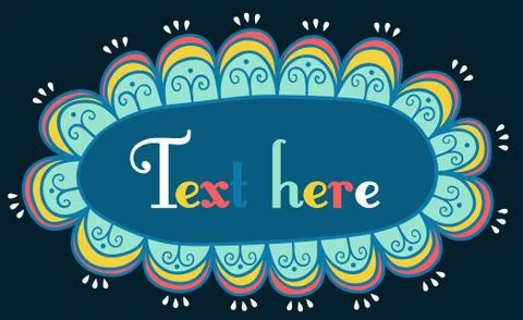 Abstract frame for your text. Illustrazione stock