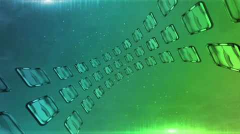 Abstract Frames Blue Green Stock Footage 25856445