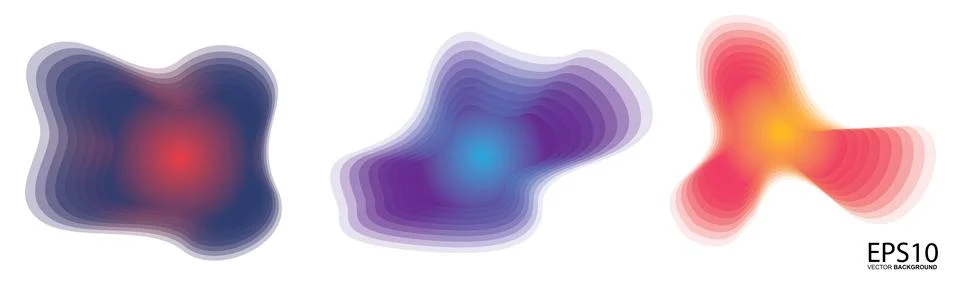 Abstract free form colorful pattern background. Stock Illustration