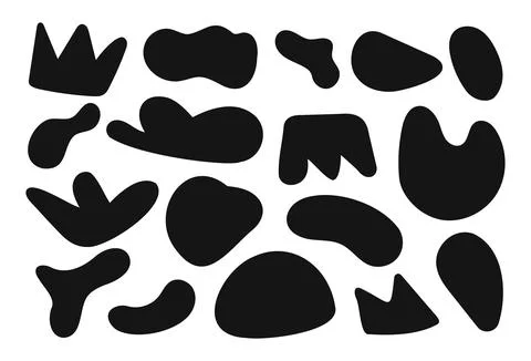 Abstract free form shape and elements background. 스톡 일러스트