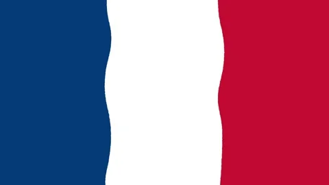 Abstract French Flag Wavy Motion Background with Seamless Ripple Distortion Stock Footage 203997722