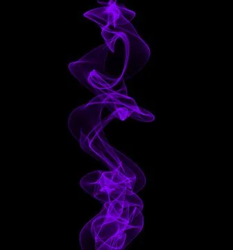 Abstract frequency waves. A stream of smoke. A pattern of sound waves on a bl Stock Photos
