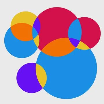 Abstract of fresh colorful circle pattern background. Stock-Illustration