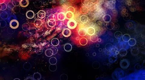Abstract fresh design background with light circle pattern and shiny colours. Stock Illustration
