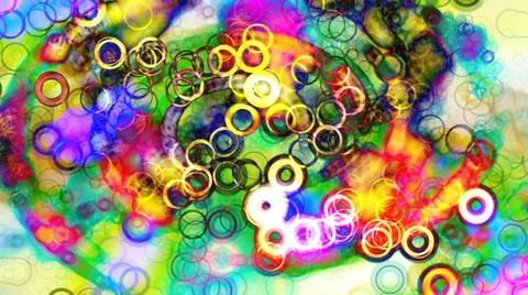 Abstract fresh design background with light circle pattern and shiny colours. Stock Illustration