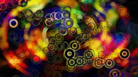 Abstract fresh design background with light circle pattern and shiny colours. Stock Illustration