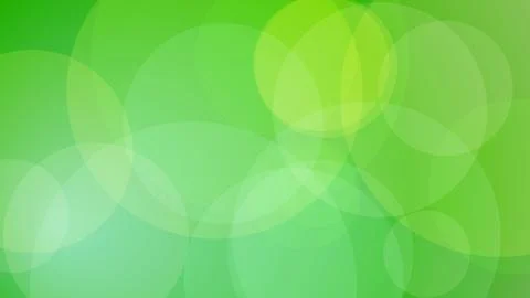 Abstract Fresh Green Background with Overlapping Translucent Circles and So.. Stock-Illustration