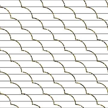 Abstract frill line diagonal vector pattern. Stock Illustration