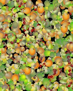 Abstract fruits background texture Stock Illustration