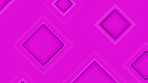 Abstract Fuchsia Background Loop - 3D Diamond shapes emitting 2D outlines Stock Footage 278609397