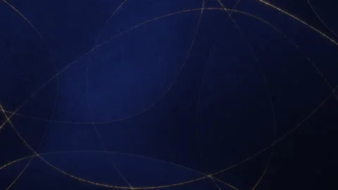 Abstract Full Frame Blue Gold Horizontal Template Loop Banner Background Vídeo Stock 150400124