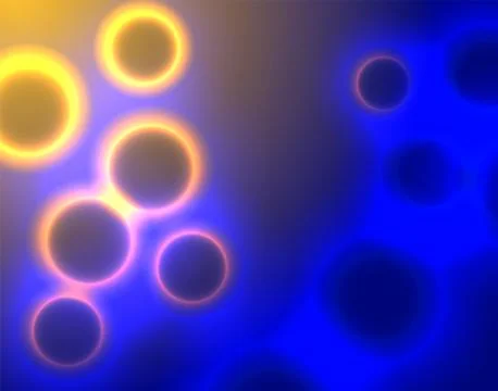 Abstract full of glitch circular bubble background for design.  illustration Illustrazione stock