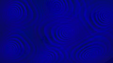 Abstract Full ND video with hypnotic blue waves and concentric circles creati Stock Footage 315631167