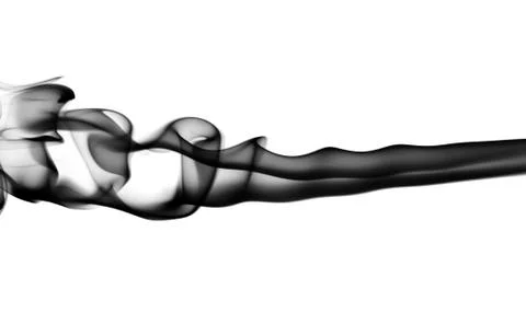 Abstract fume pattern on white Stock Photos